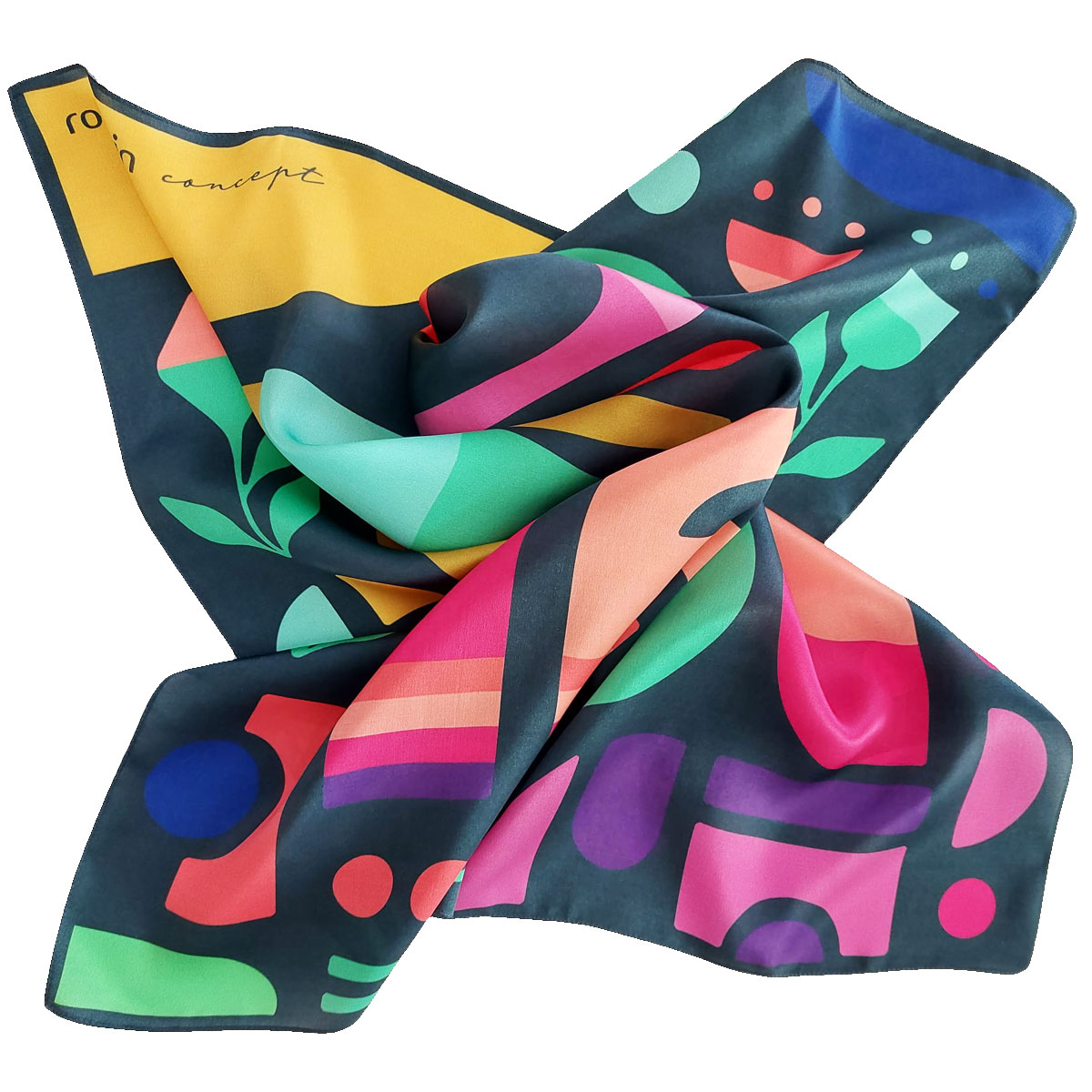 Eșarfă de mătase MULȚUMESC